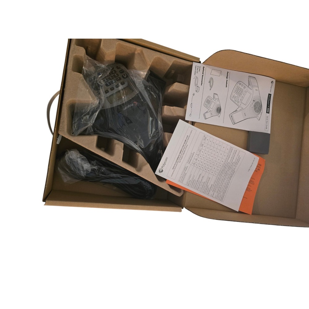 Polycom SoundStation IP 5000 PoE Full Duplex IP Conference Phone 2200-30900-025 - Picture 4 of 4